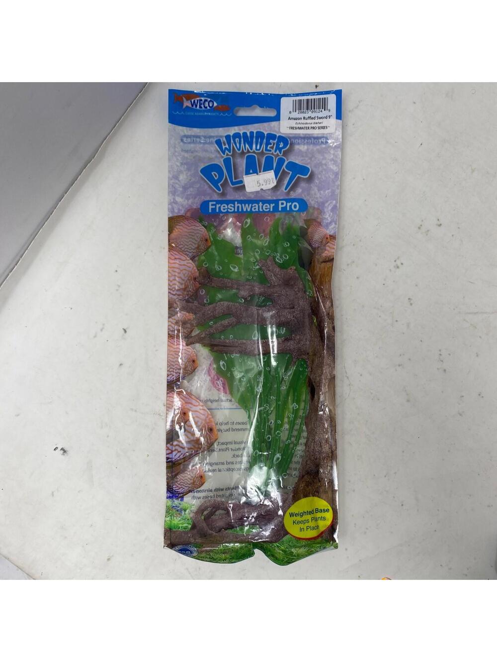 Weco Wonder Plant Freshwater Pro Series Amazon Ruffled Sword 9'' Aquarium Plant